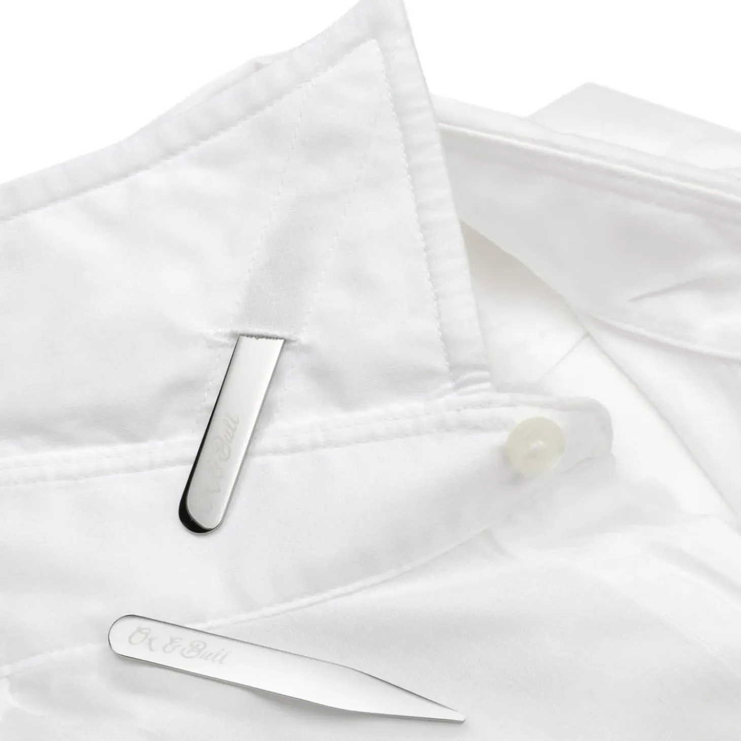 Ox and Bull Trading Co. Stainless Steel Engravable Collar Stays