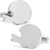 Ox and Bull Trading Co. Stainless Steel Engravable Football Helmet Cufflinks