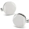 Ox and Bull Trading Co. Stainless Steel Engravable Baseball Cufflinks