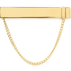 Ox and Bull Trading Co. Stainless Steel Gold Chain Tie Clip