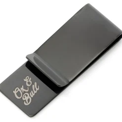 Ox and Bull Trading Co. Stainless Steel Gunmetal Engravable Money Clip