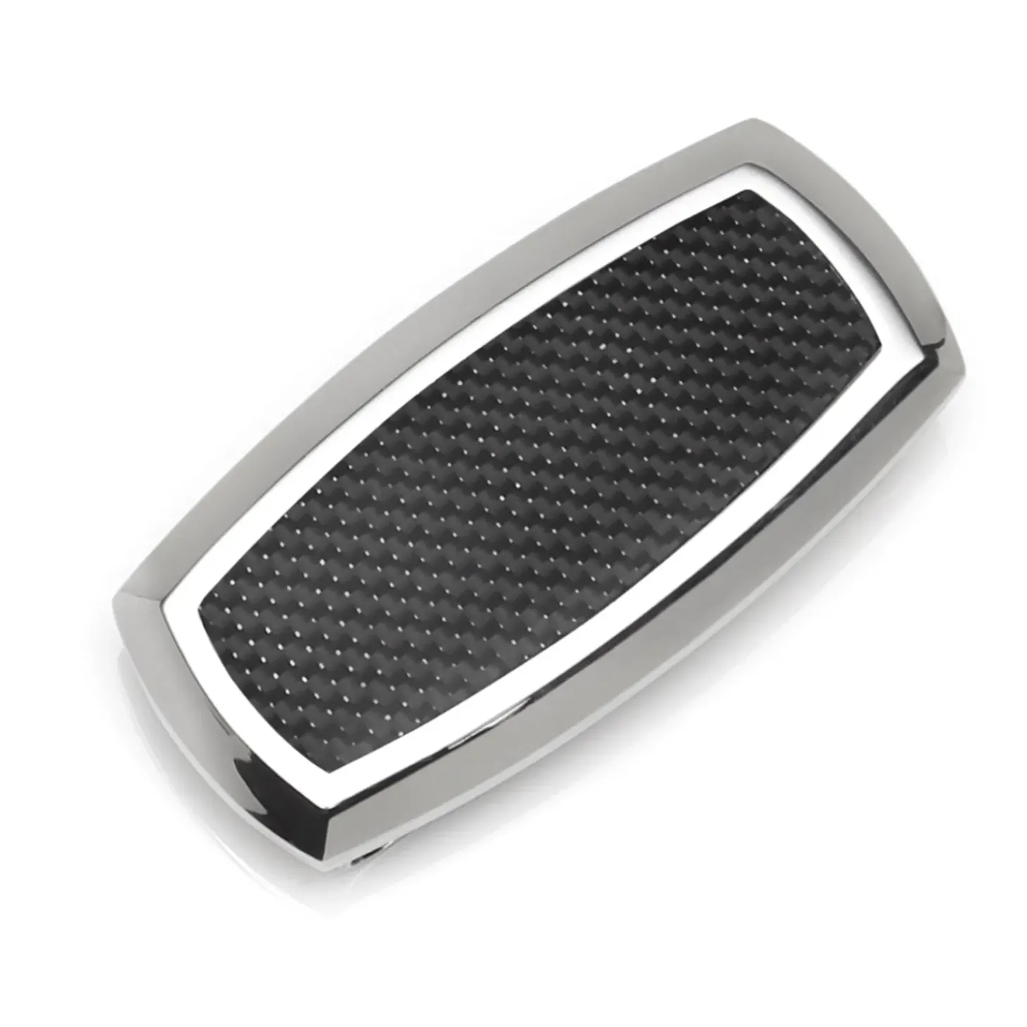 Ox and Bull Trading Co. Stainless Steel Inlaid Black Carbon Fiber Money Clip