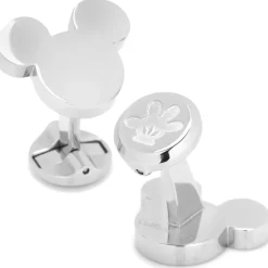 Disney Stainless Steel Mickey Mouse Silhouette Cufflinks