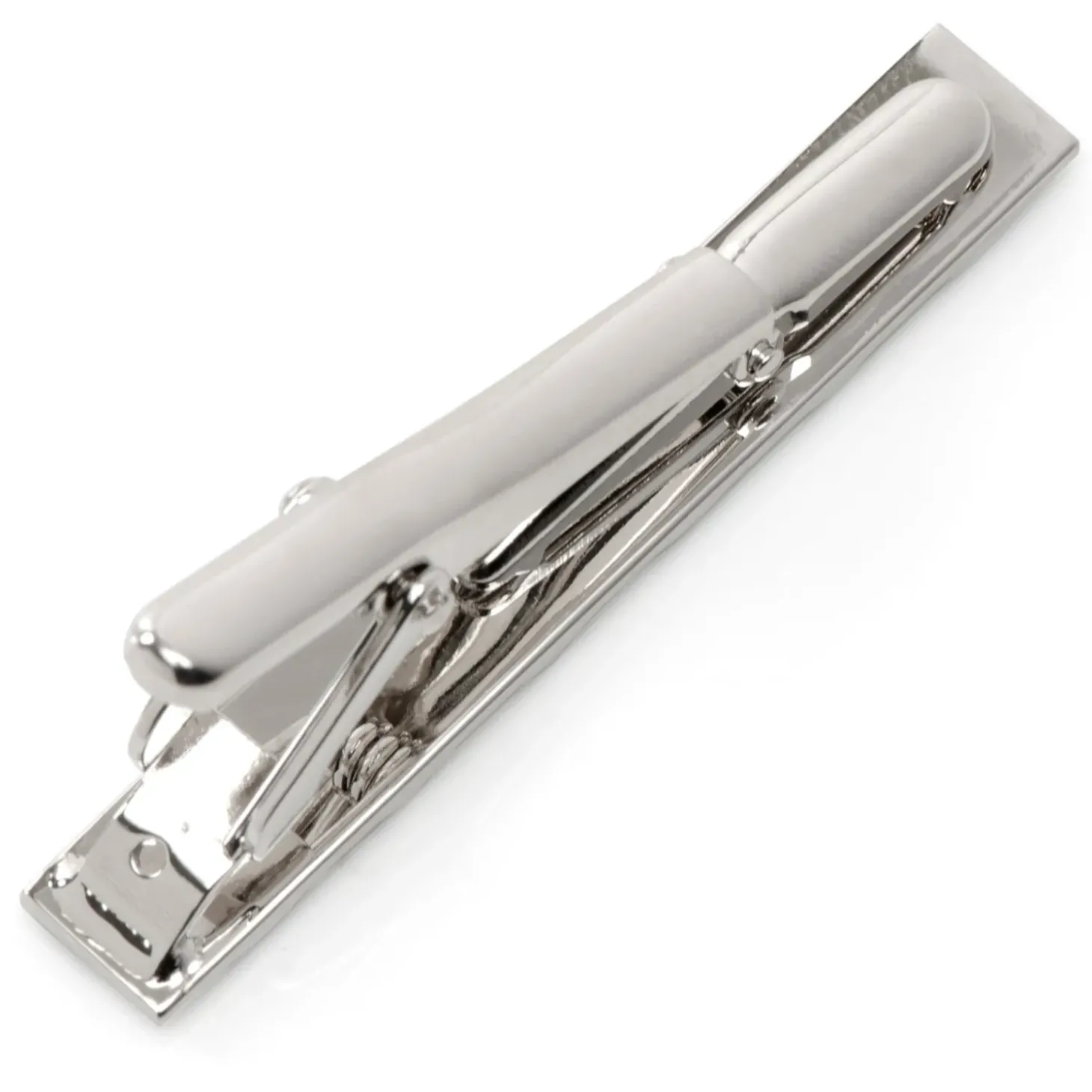 Ox and Bull Trading Co. Stainless Steel Rope Twist Silver Tie Clip