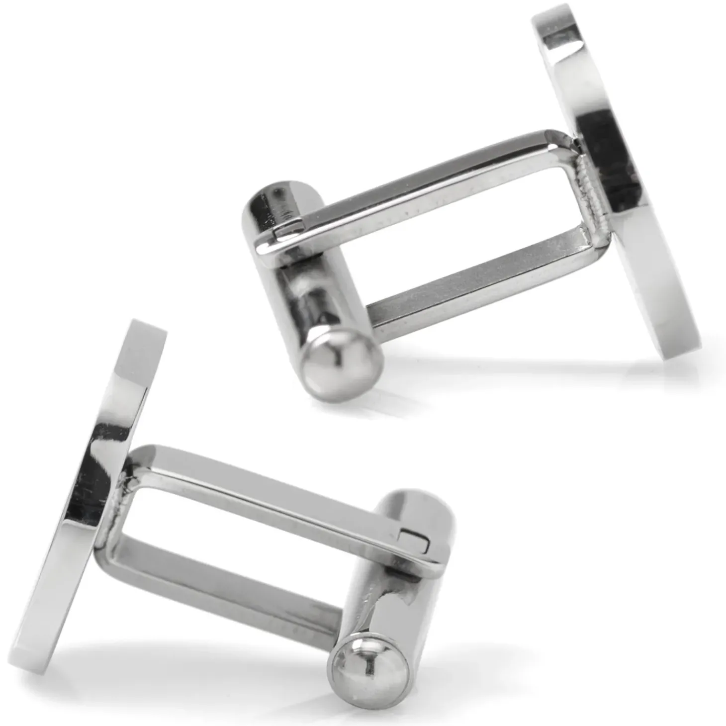 Cufflinks, Inc. Stainless Steel Round Infinity Engravable Cufflinks