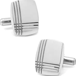 Ox and Bull Trading Co. Stainless Steel Tartan Plaid Stud Set