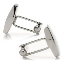 Ox and Bull Trading Co. Stainless Steel Tartan Plaid Cufflinks
