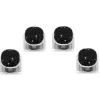 Ox and Bull Trading Co. Stainless Steel with Black Pave Crystal Studs
