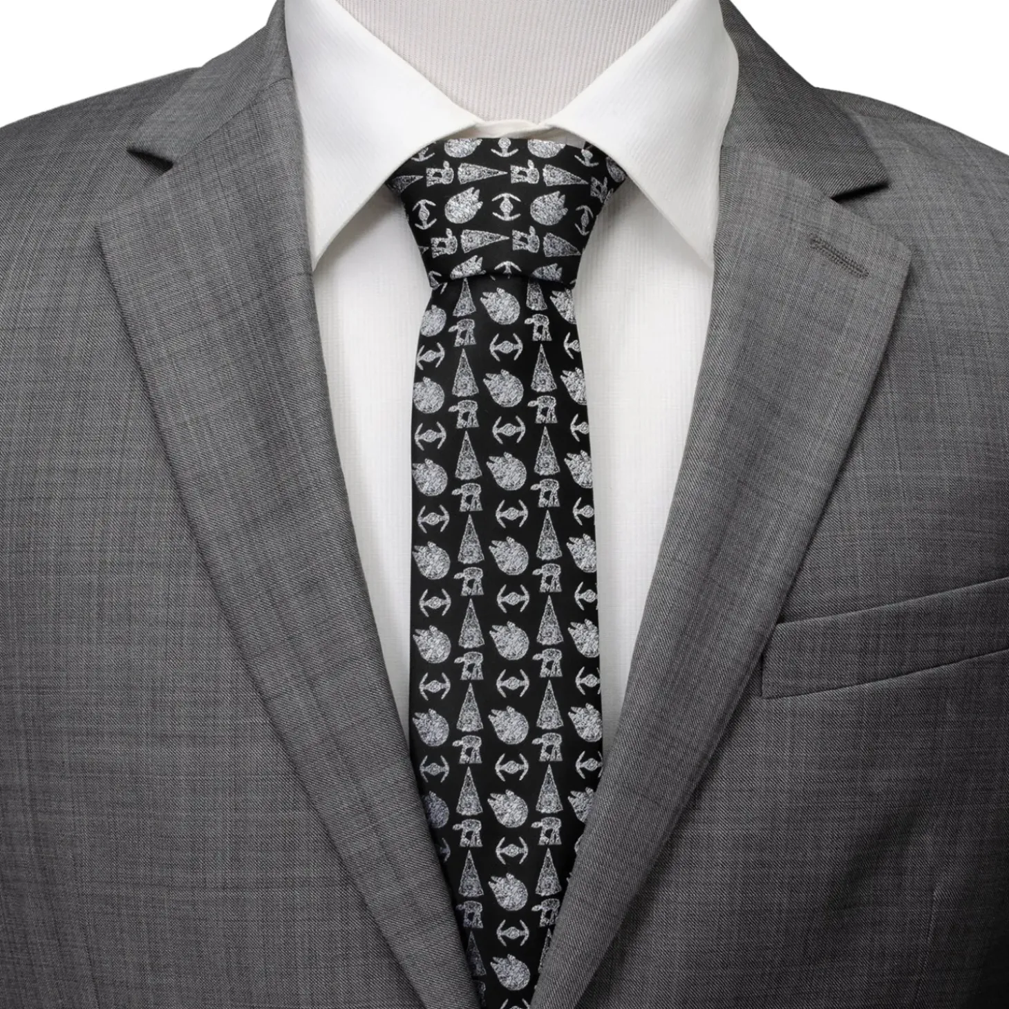 Star Wars Battle Black Men's Tie
