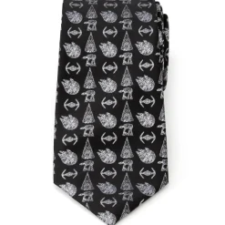Star Wars Battle Black Men's Tie