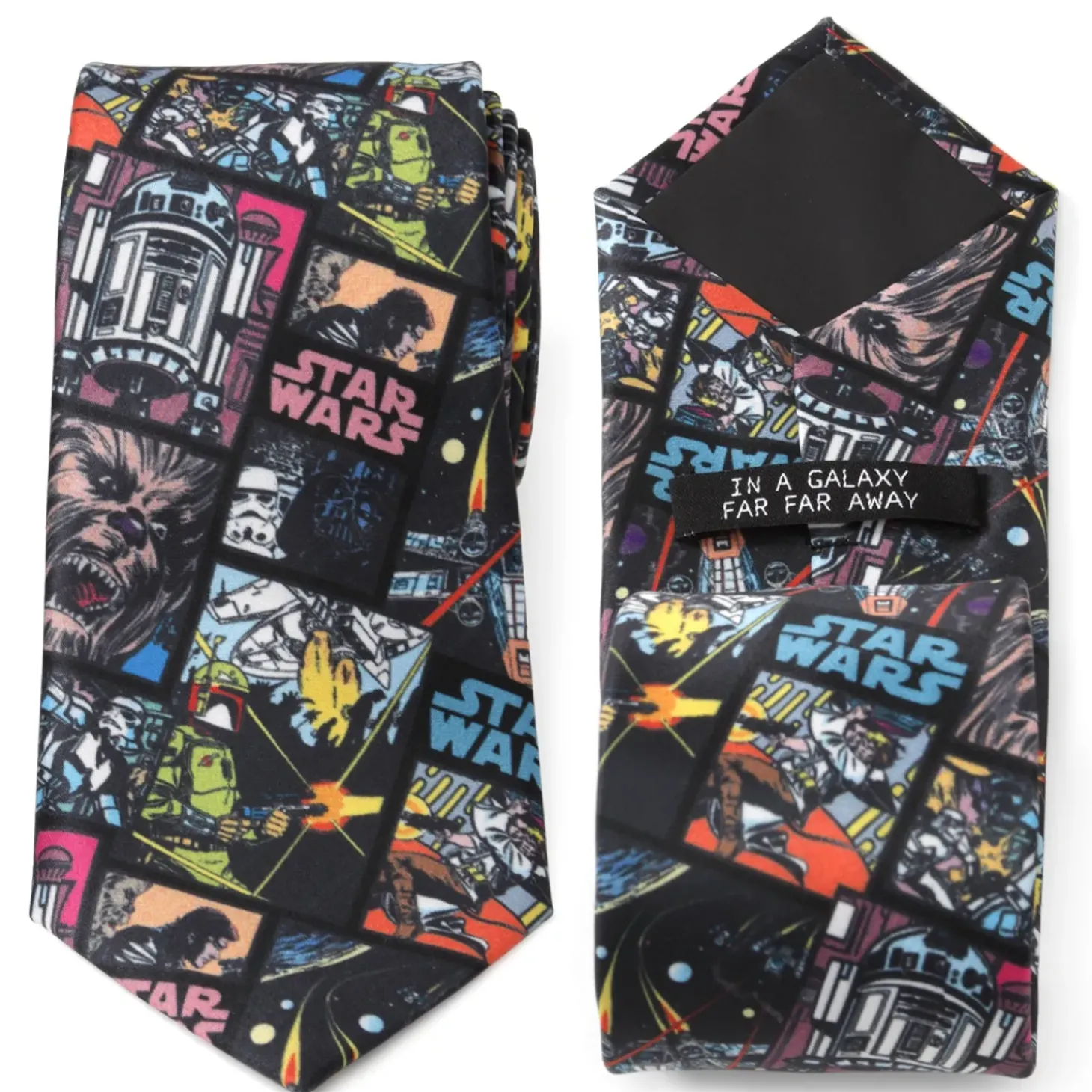 Star Wars Comic Black Men's Tie