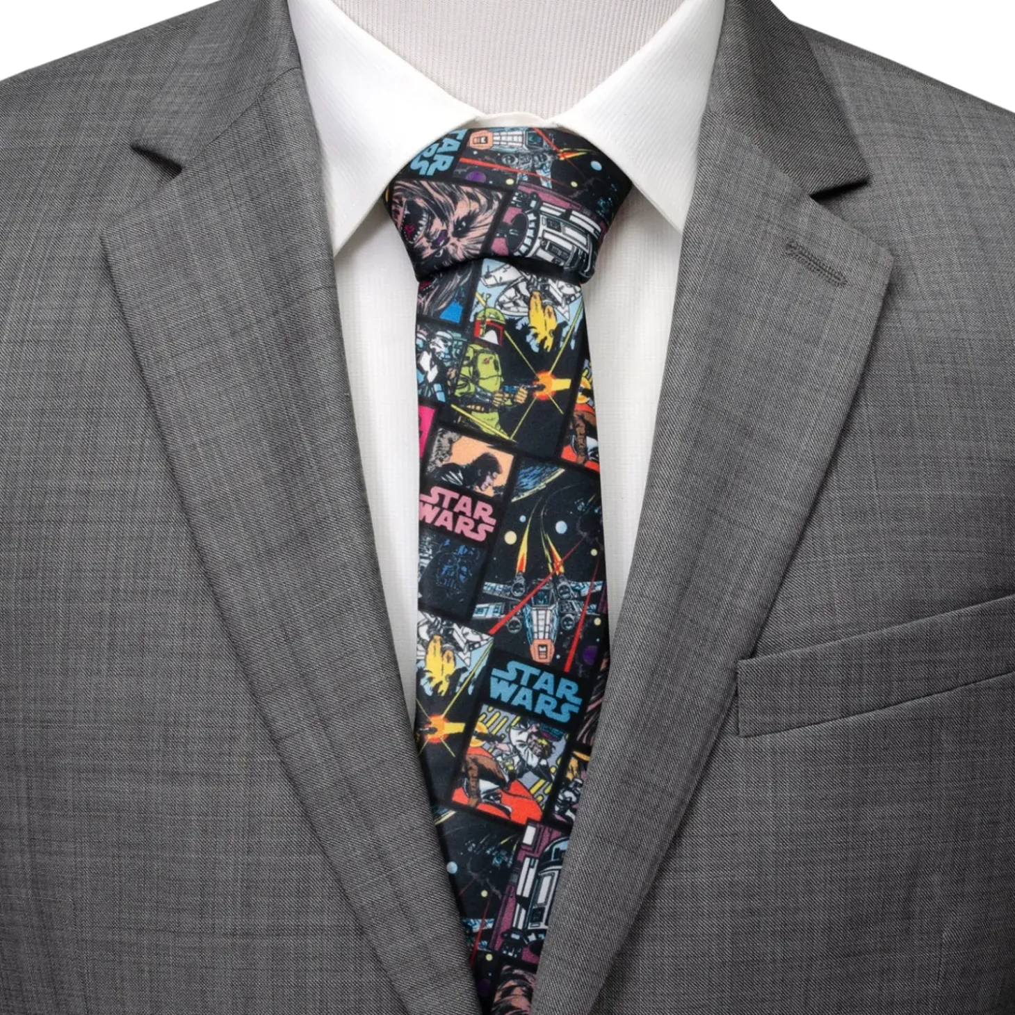 Star Wars Comic Black Men's Tie
