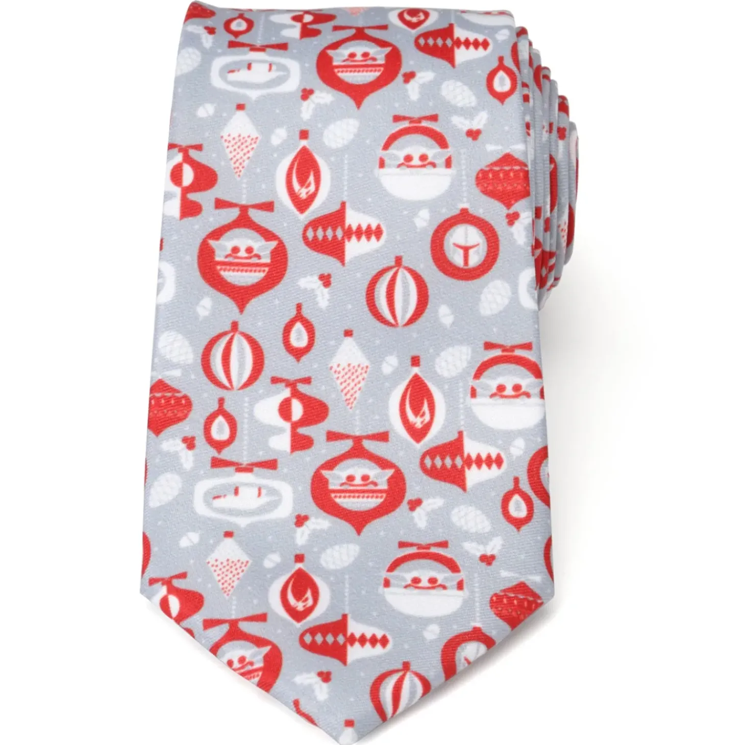 Star Wars Holiday Mando Red Men's Tie