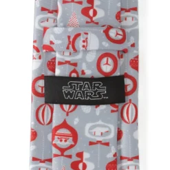 Star Wars Holiday Mando Red Men's Tie
