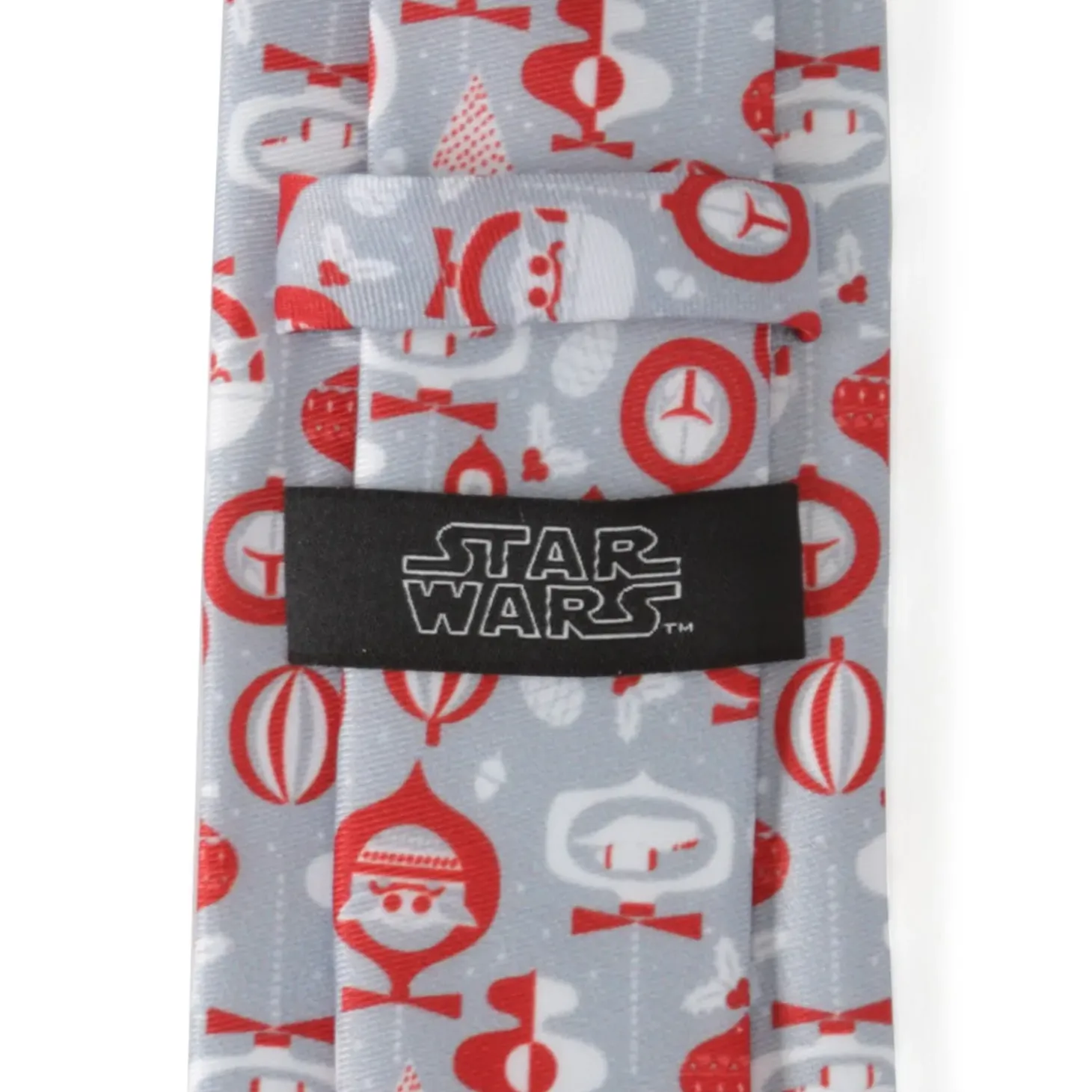 Star Wars Holiday Mando Red Men's Tie