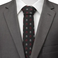 Star Wars Mando Black Red Men's Tie