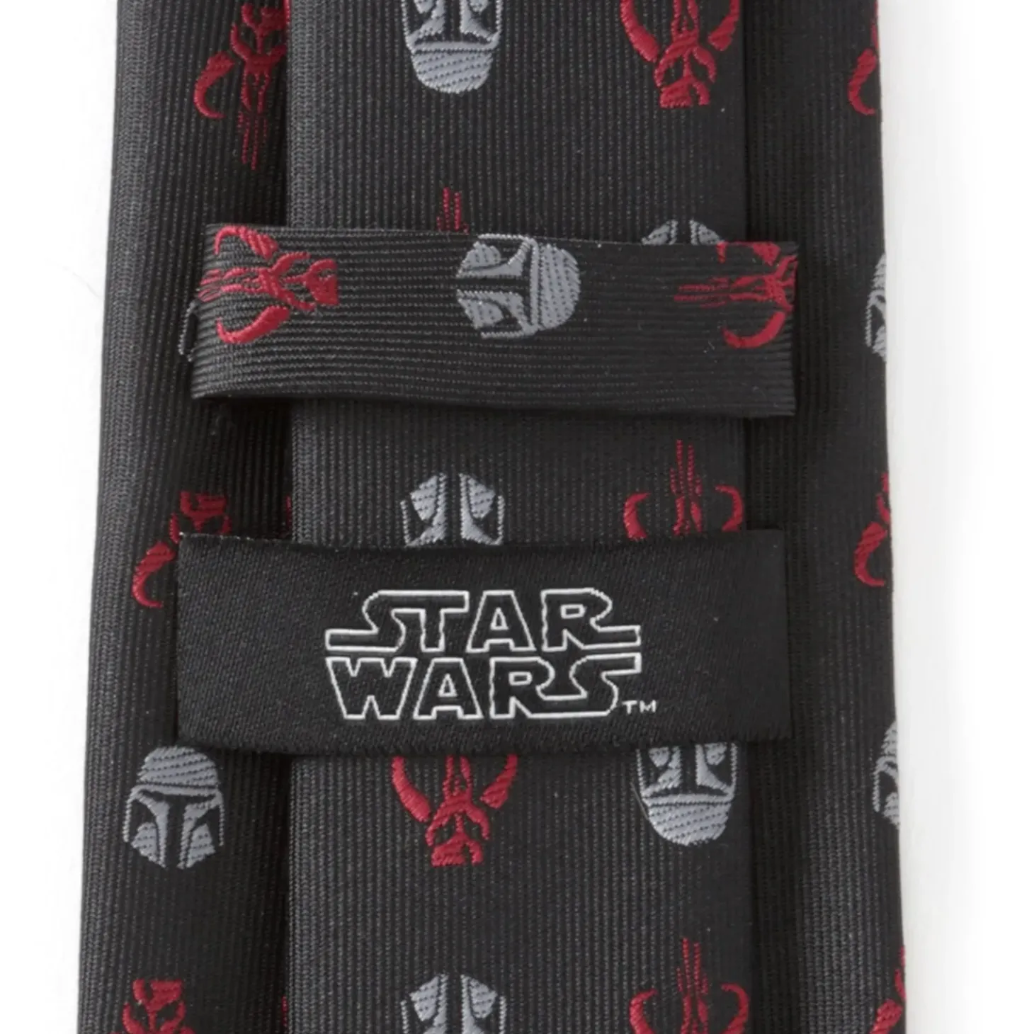 Star Wars Mando Black Red Men's Tie