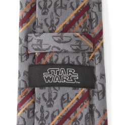 Star Wars Mando Stripe Gray Men's Tie