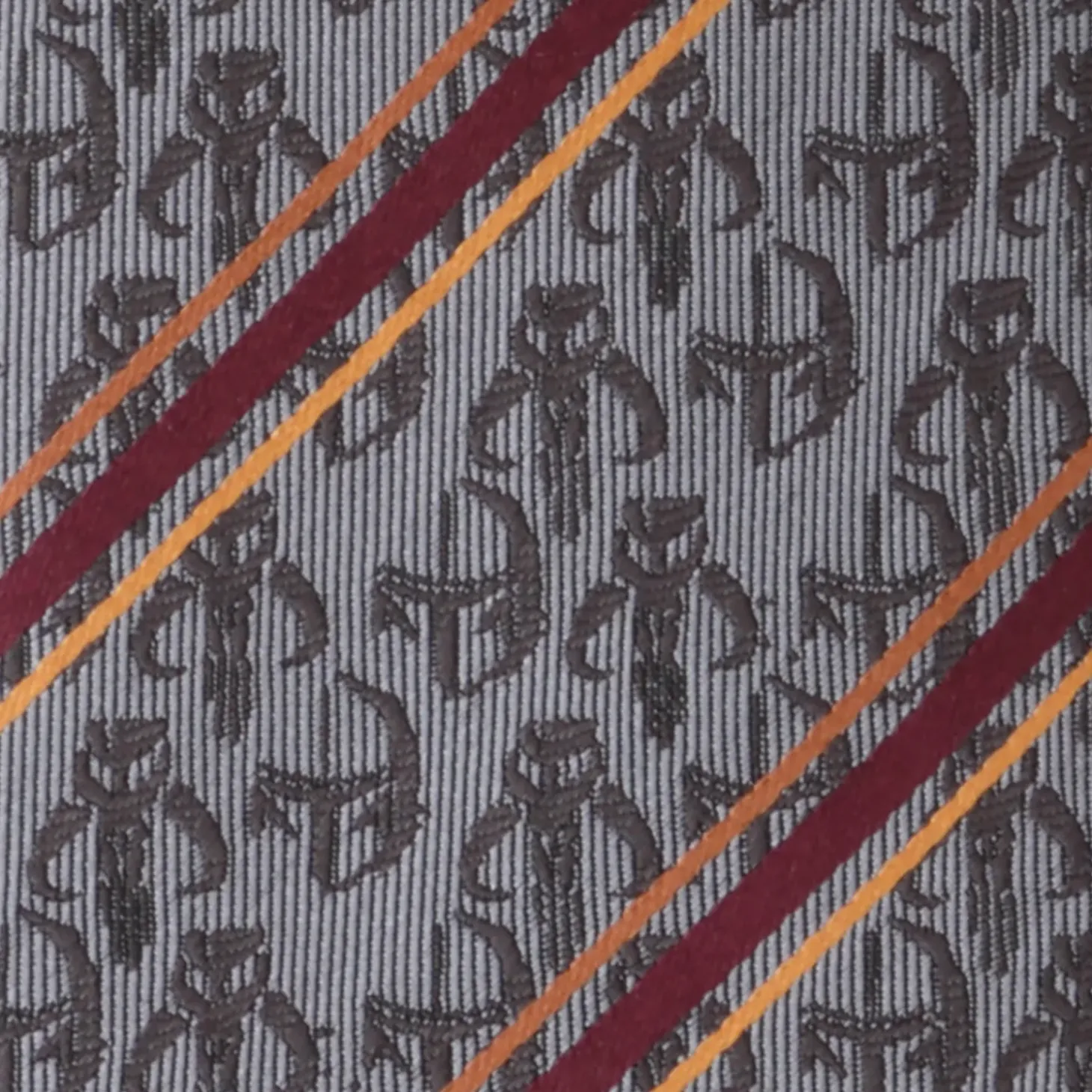 Star Wars Mando Stripe Gray Men's Tie