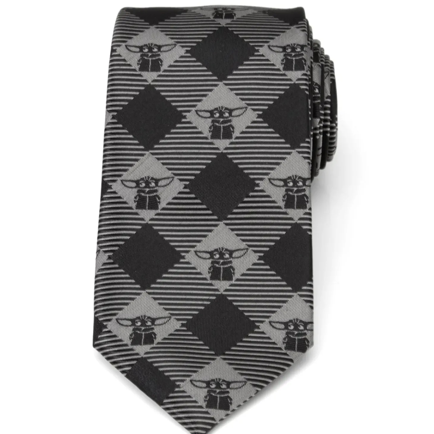 Star Wars The Child Check Black Men's Tie