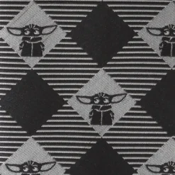 Star Wars The Child Check Black Men's Tie