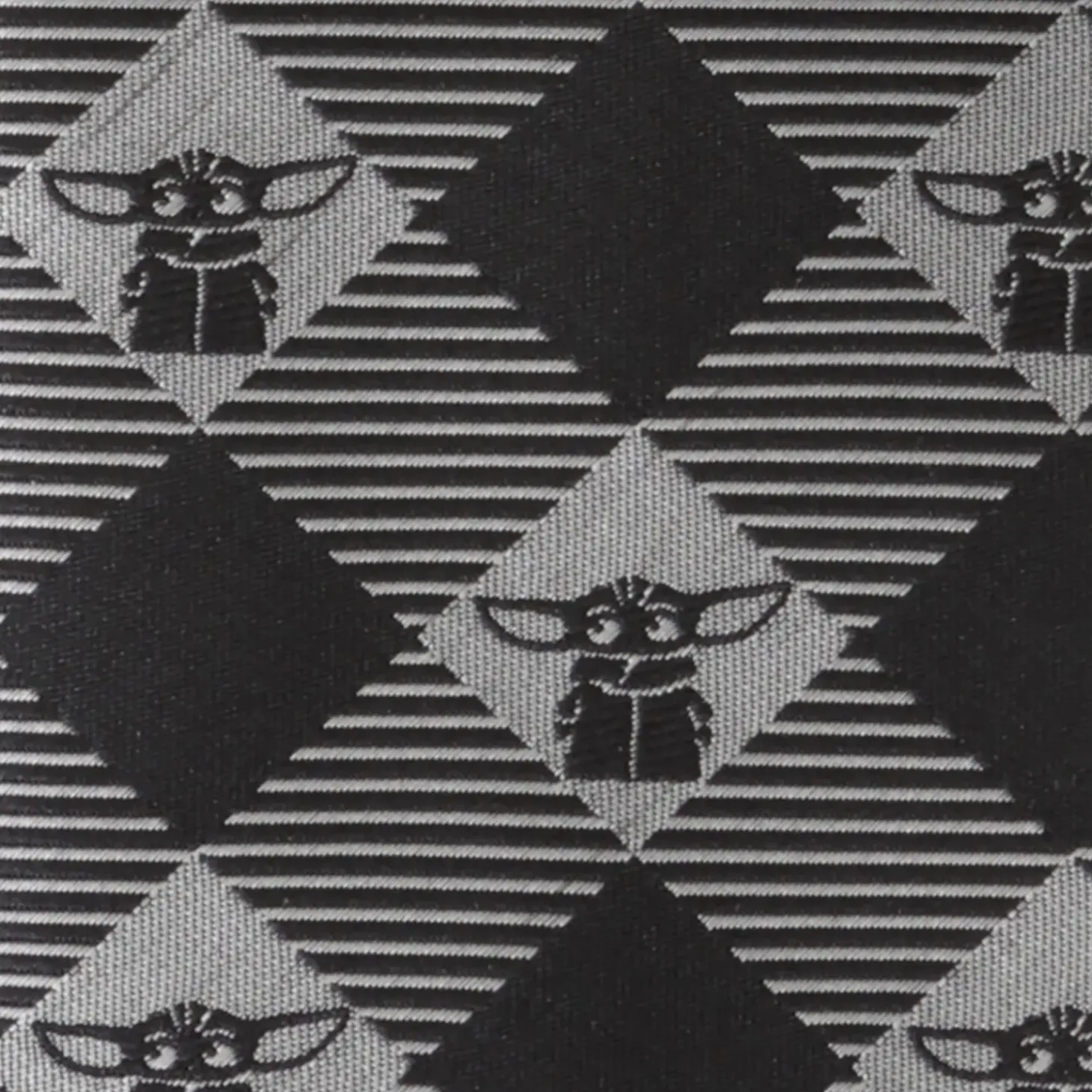 Star Wars The Child Check Black Men's Tie