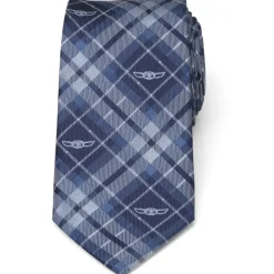 Star Wars The Child Plaid Blue Men's Tie
