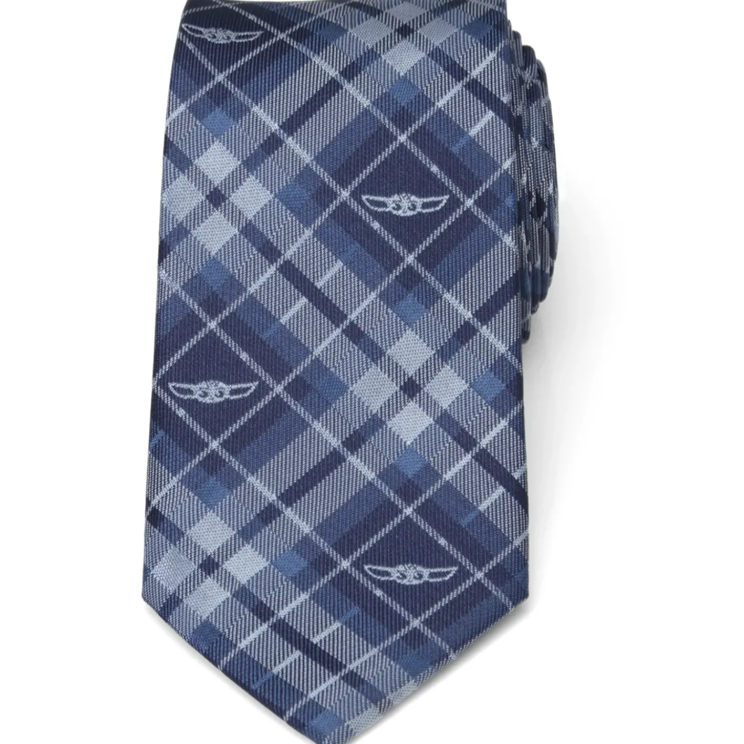 Star Wars The Child Plaid Blue Men's Tie