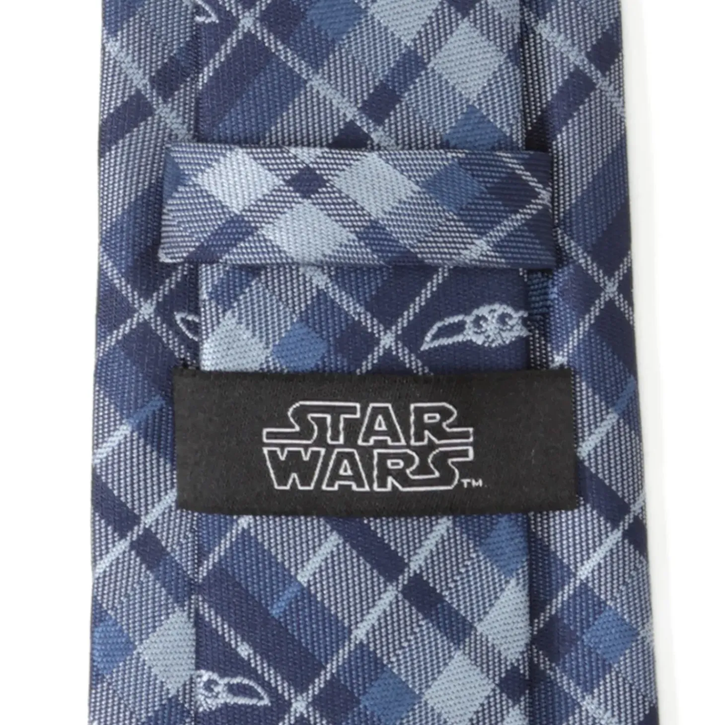 Star Wars The Child Plaid Blue Men's Tie