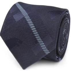 Game of Thrones Stark Direwolf Blue Plaid Silk Men's Tie