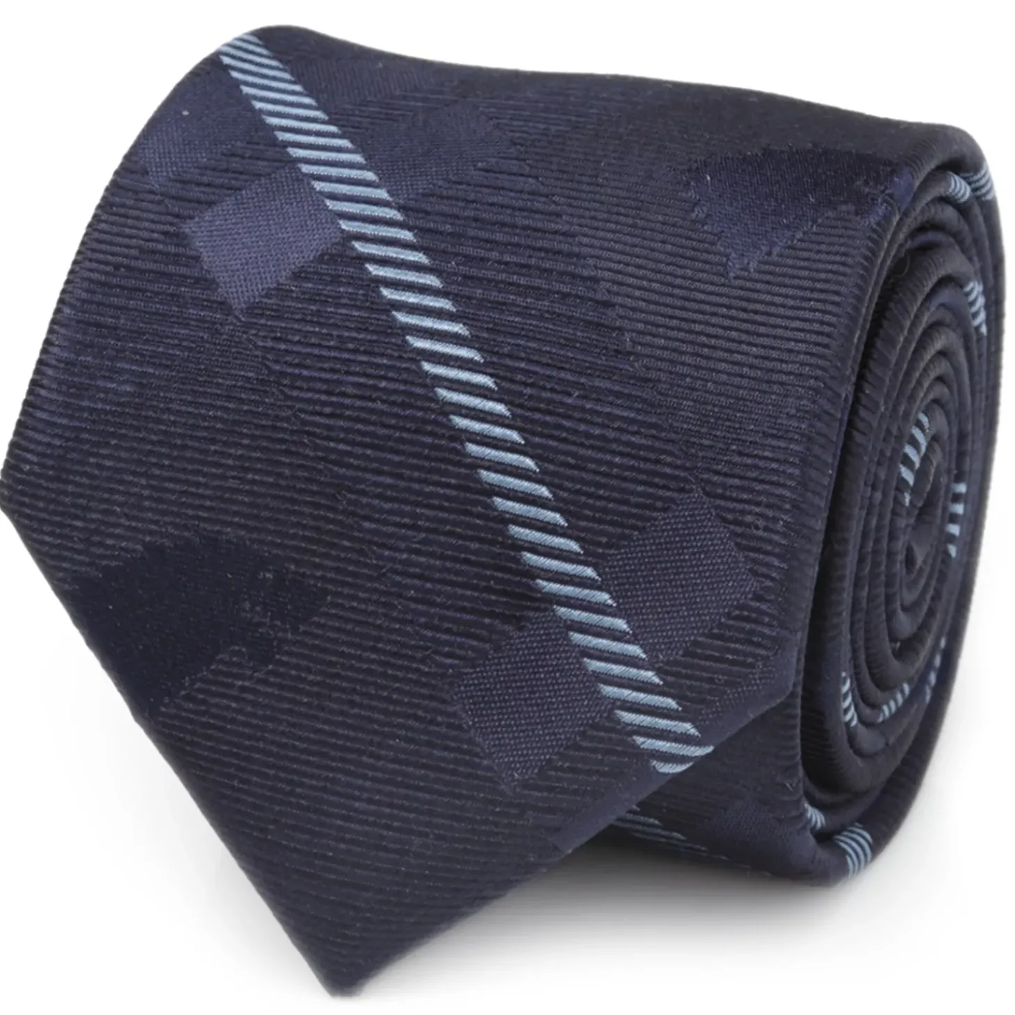 Game of Thrones Stark Direwolf Blue Plaid Silk Men's Tie