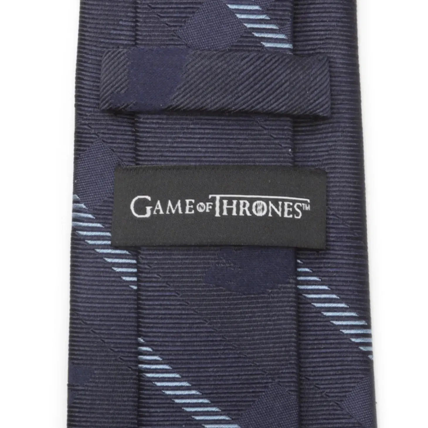 Game of Thrones Stark Direwolf Blue Plaid Silk Men's Tie