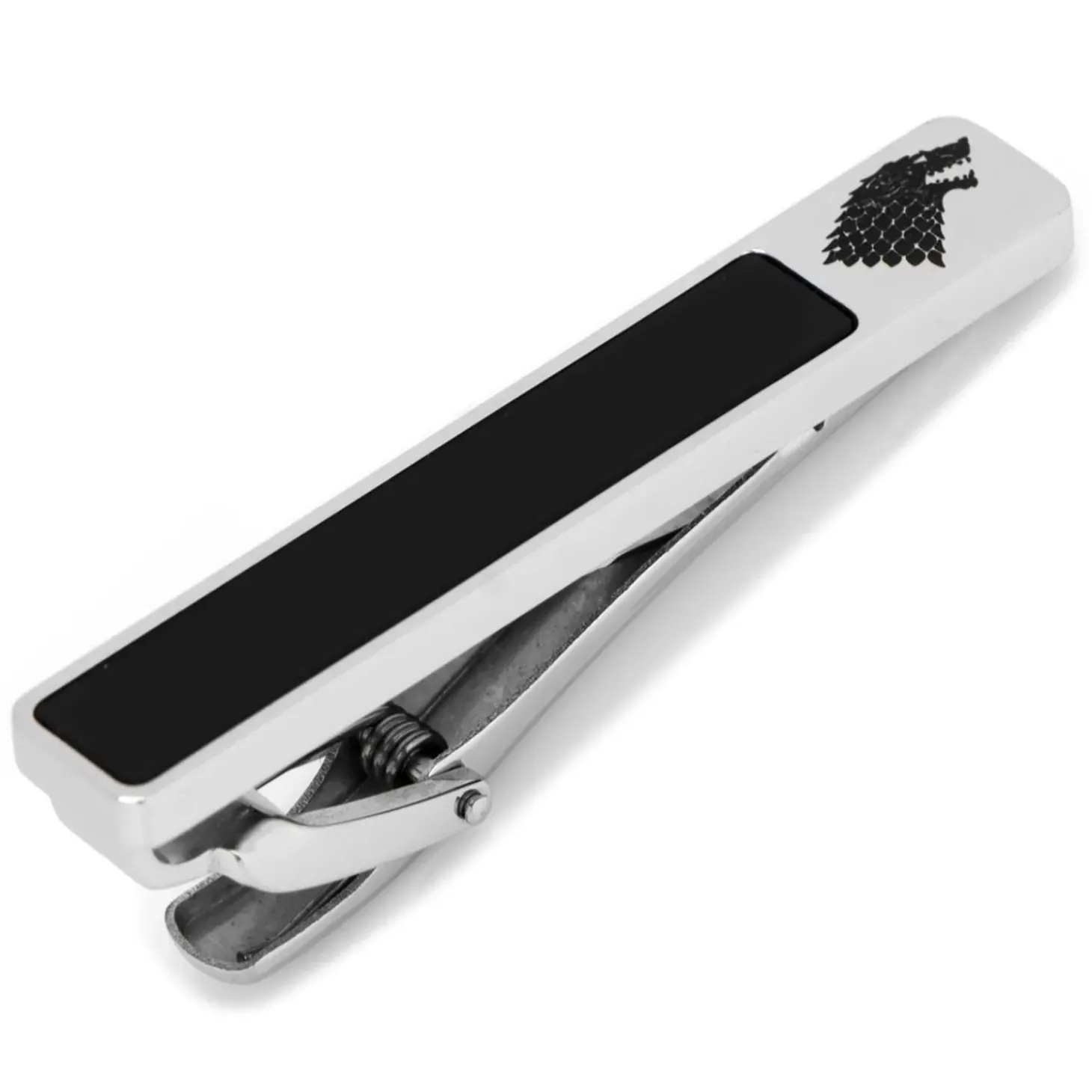Game of Thrones Stark Onyx Tie Clip