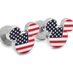 Disney Stars and Stripes Mickey Mouse Cufflinks