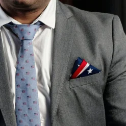 Cufflinks, Inc. Stars and Stripes Pocket Square