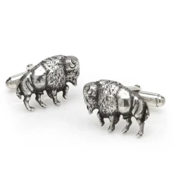 Max Lang Sterling Buffalo Cufflinks