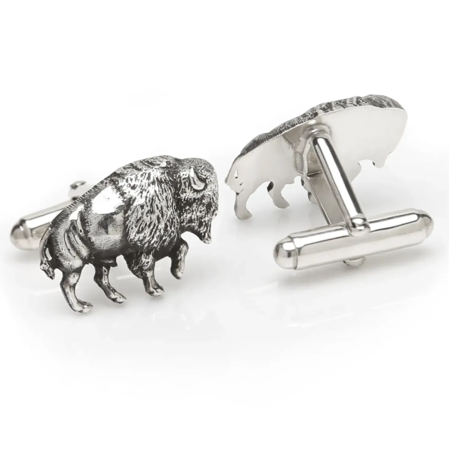Max Lang Sterling Buffalo Cufflinks