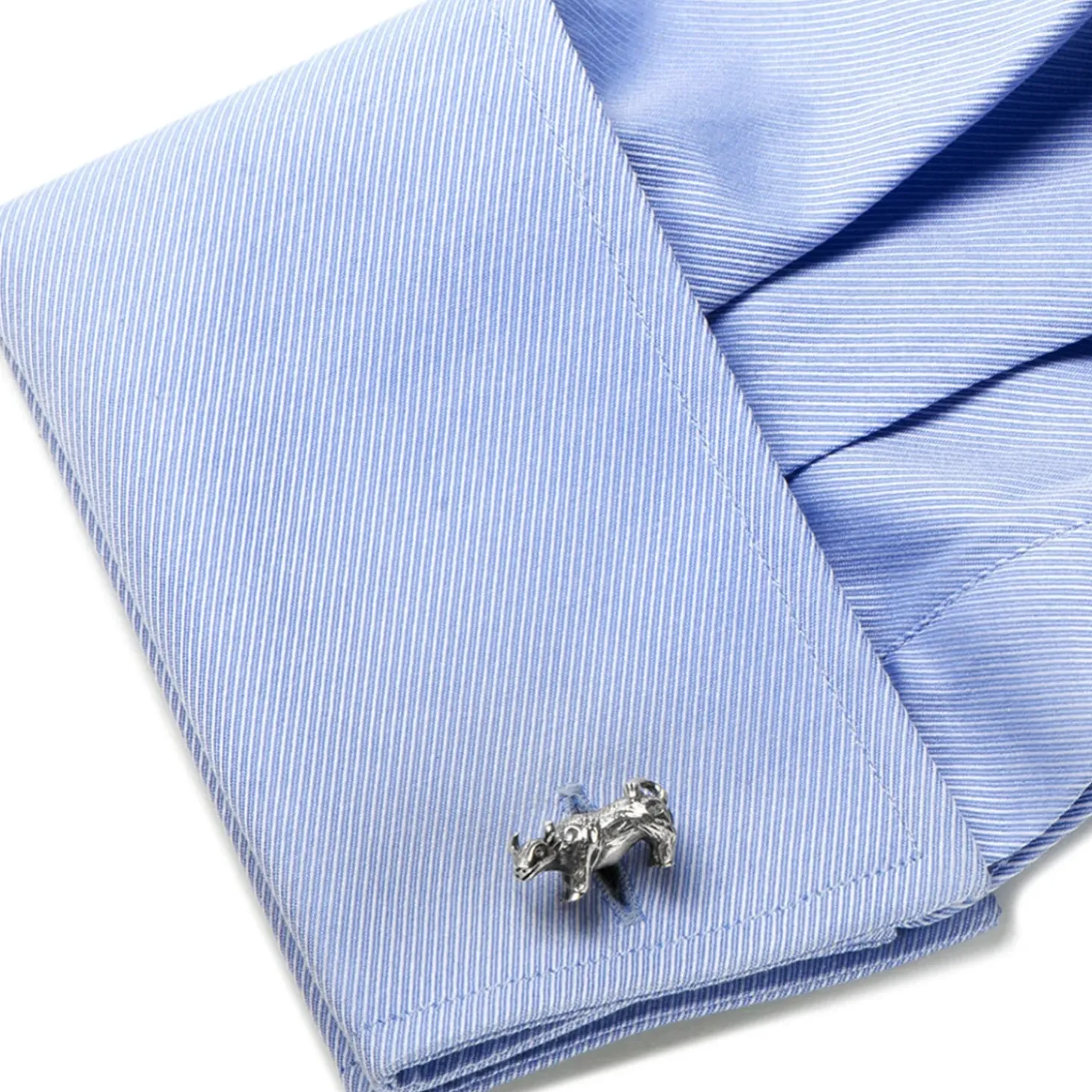 Ox and Bull Trading Co. Sterling Bull and Bear Cufflinks