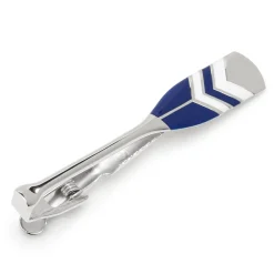 Jan Leslie Sterling Crew Oar Chevron Pattern Tie Bar