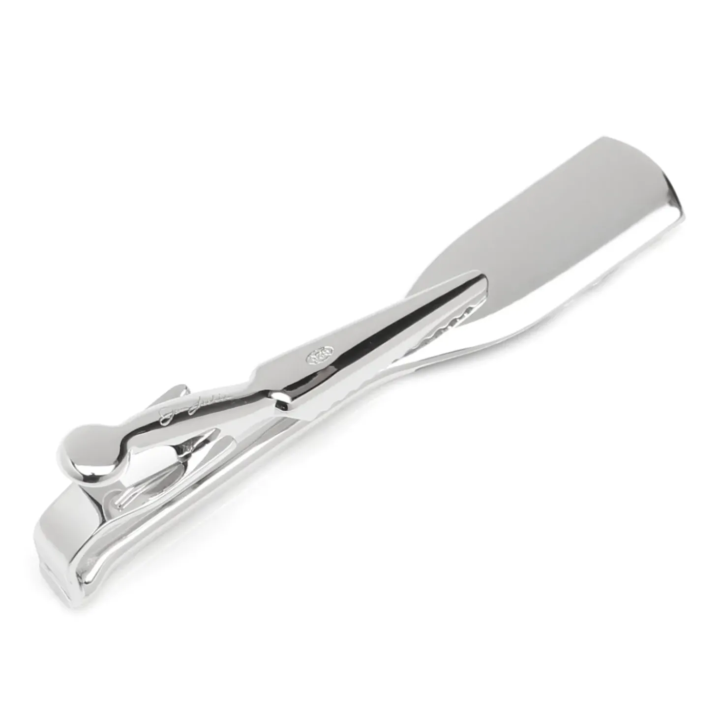 Jan Leslie Sterling Crew Oar Chevron Pattern Tie Bar