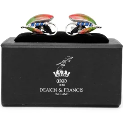 Deakin & Francis Sterling Fly Fishing Flies Cufflinks