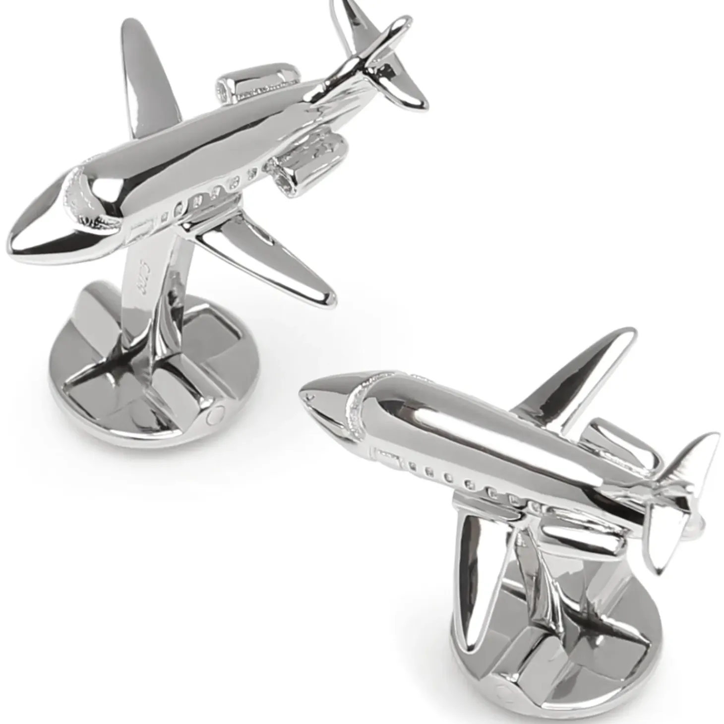 Ox and Bull Trading Co. Sterling Private Jet Cufflinks