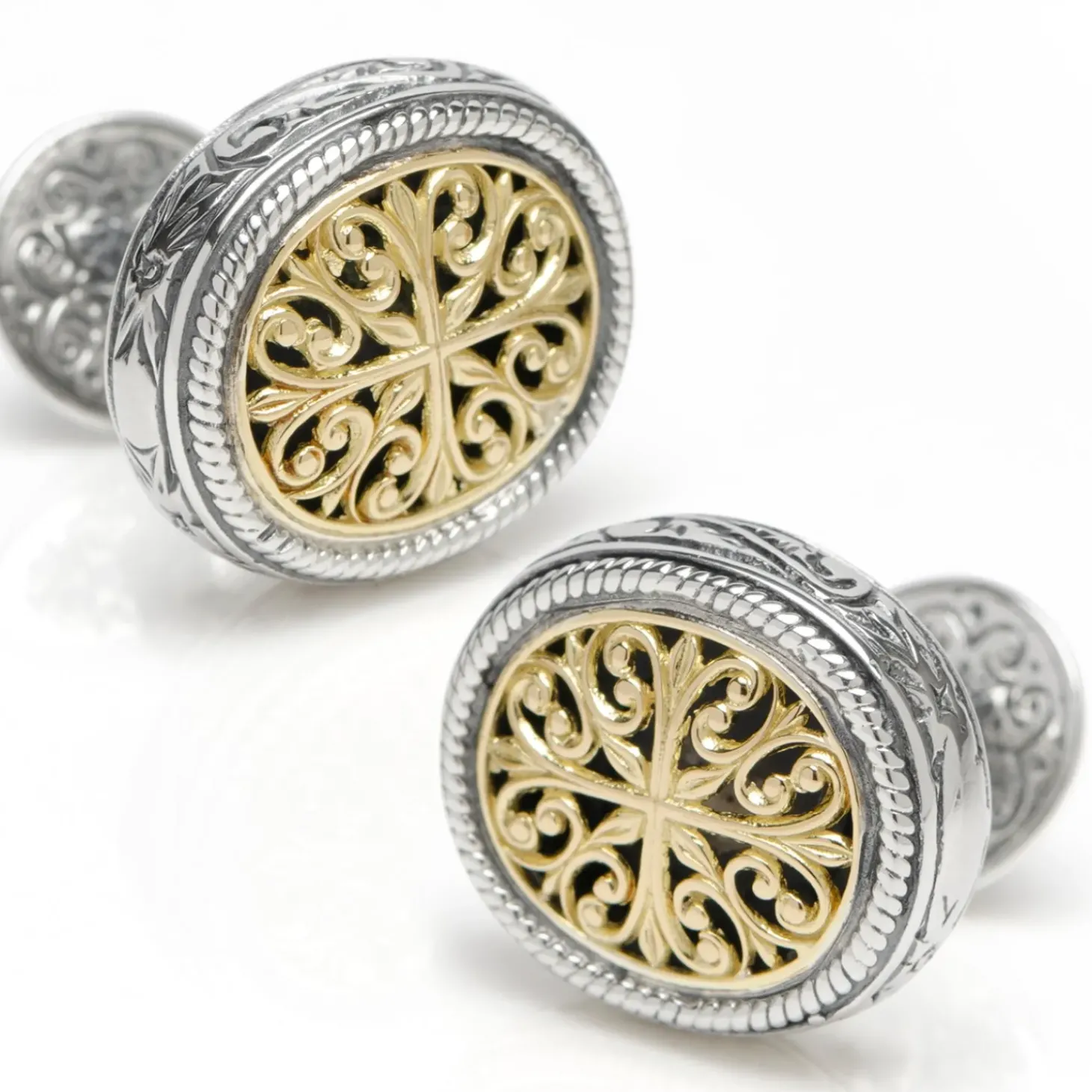 Konstantino Sterling Silver 18 karat Cufflinks