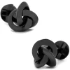 Ox and Bull Trading Co. Sterling Silver Black Knot Cufflinks