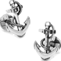Ox and Bull Trading Co. Sterling Silver Boat Anchor Cufflinks