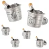 Jan Leslie Sterling Silver Champagne Bucket Stud Set