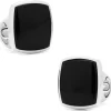 Ox and Bull Trading Co. Sterling Silver Classic Cushion Onyx Cufflinks
