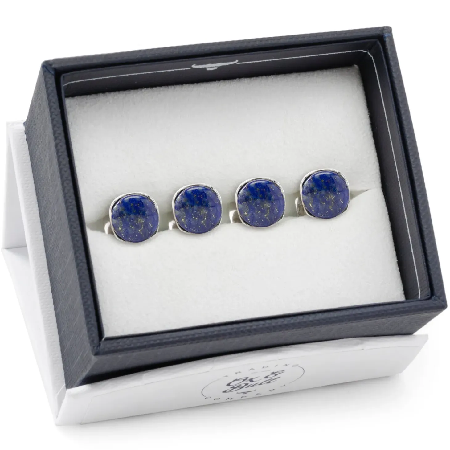 Ox and Bull Trading Co. Sterling Silver Classic Formal Lapis Studs