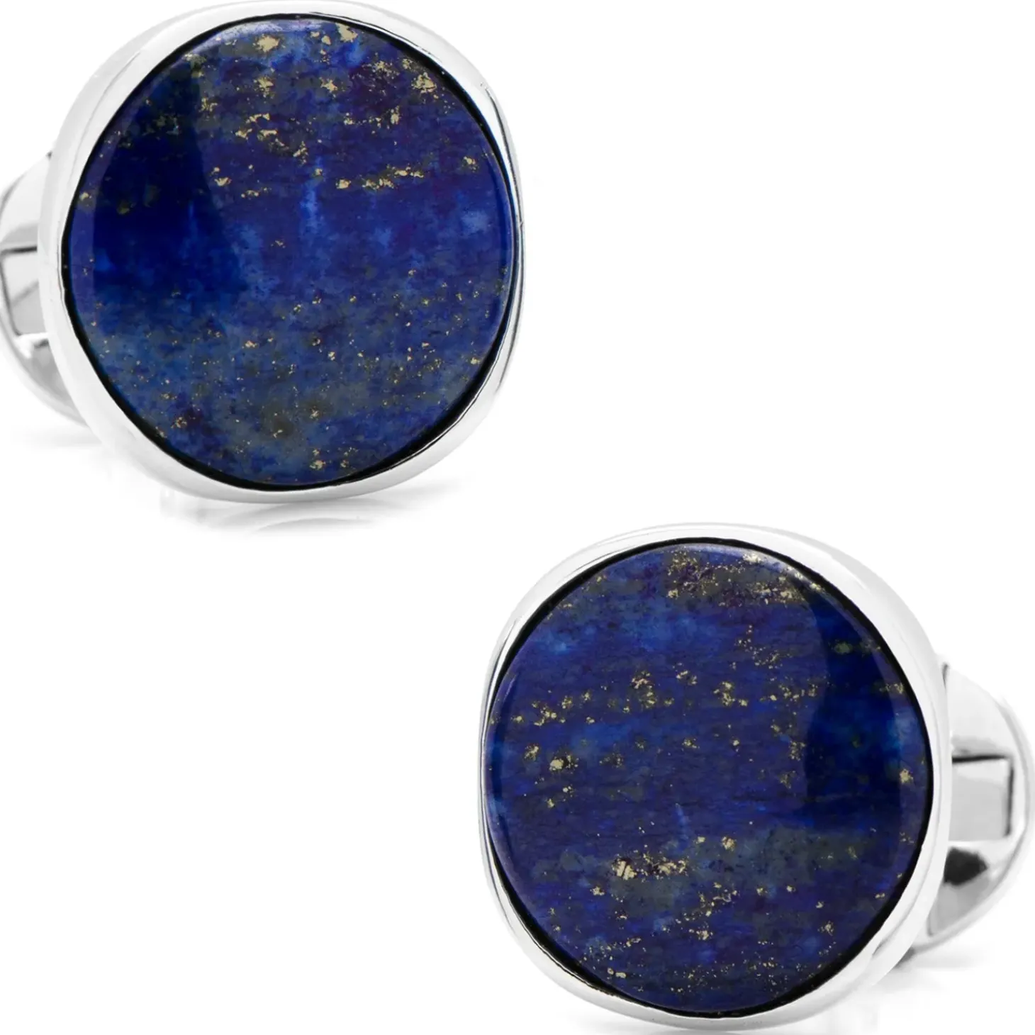 Ox and Bull Trading Co. Sterling Silver Classic Formal Lapis Cufflinks