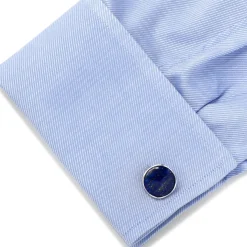Ox and Bull Trading Co. Sterling Silver Classic Formal Lapis Cufflinks